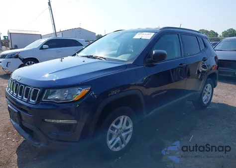 2018 Jeep Compass Sport 4X4 z USA, uszkodzony, nr VIN 3C4NJDAB8JT143518